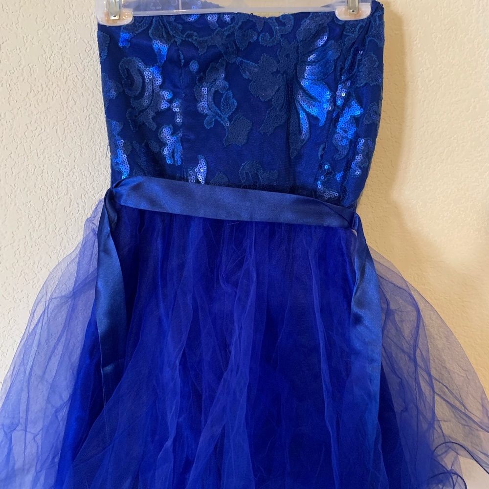 Blue homecoming dress